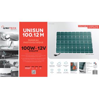 Placa solar flexible UNITECK UNISUN 100.12MF 100w/12v